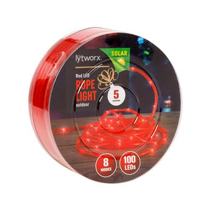 Lytworx 1m Red Solar Rope Light