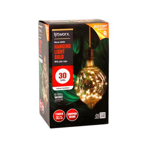 Lytworx Warm White Jute Rope Hanging Bulb Light