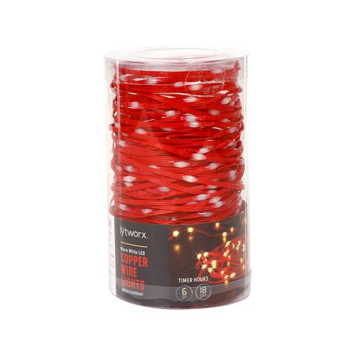 Lytworx 200 LED Warm White Copper Wire Lights - TheITmart