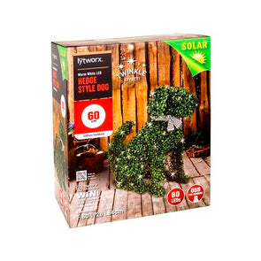 Lytworx 80 LED Solar Hedge Style Dog - Suitable for Indoor/Outdoor Use