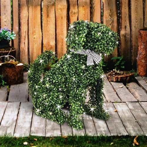 Lytworx 80 LED Solar Hedge Style Dog - Suitable for Indoor/Outdoor Use - TheITmart