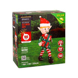 Lytworx 60 LED 90cm Solar Elf With Gift/Tinsel Fabric Design - TheITmart