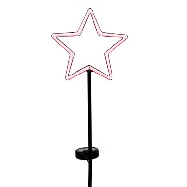 Lytworx Red LED Solar Star Stake - Waterproof / Dusk to Dawn