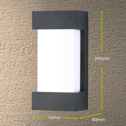 Arlec Sutton LED Aluminium Bunker - ABL371BK