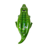163cm Inflatable Pool Croc Rider - Green / Heavy Duty Handle