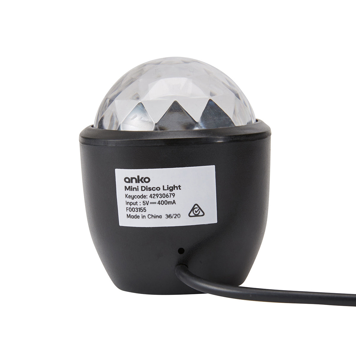 Mini Disco Light USB Powered - Black