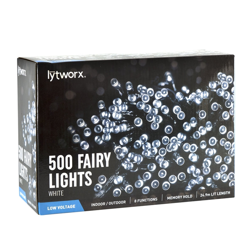 Lytworx 500 Warm White / White LED Party Lights / 8 functions - TheITmart