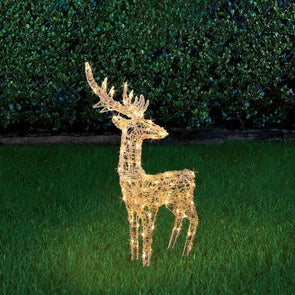 Lytworx 95cm Height 100 Warm White LED Solar Standing Reindeer