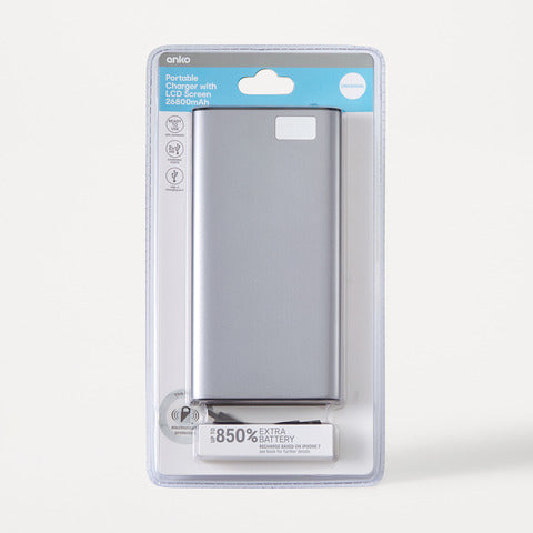 Anko Portable Charger with LCD Screen 26800mAh - TheITmart
