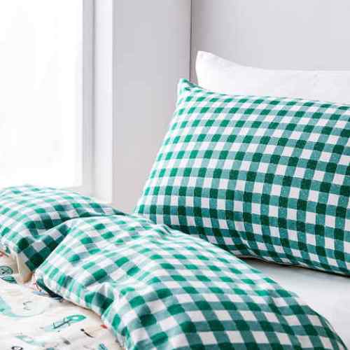 Camping Reversible Quilt Cover Set - Single Bed/ Printed Exclusive Design