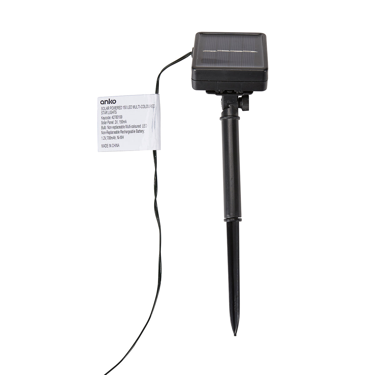 Anko Solar Powered 11.9m 150 LED Multi-Coloured Star Lights - TheITmart