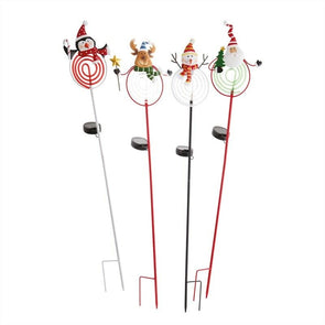 Arlec 79cm Assorted Christmas Solar Stakes Festive Outdoor Lighting