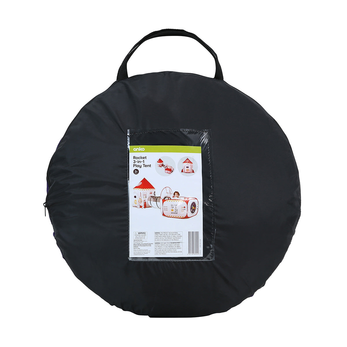 Anko Rocket 3-in-1 Play Tent / Suitable for 3+ Years