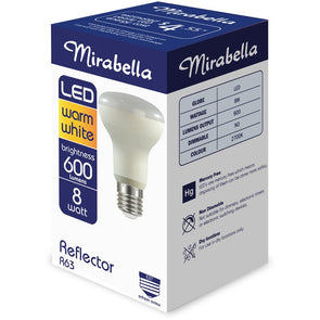 Mirabella LED R63 ES 8W 600 Lumens - Warm White