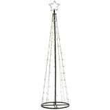Mirabella Christmas 1.8m 140 LED Genio Colour Wheel Metal Tree Dome