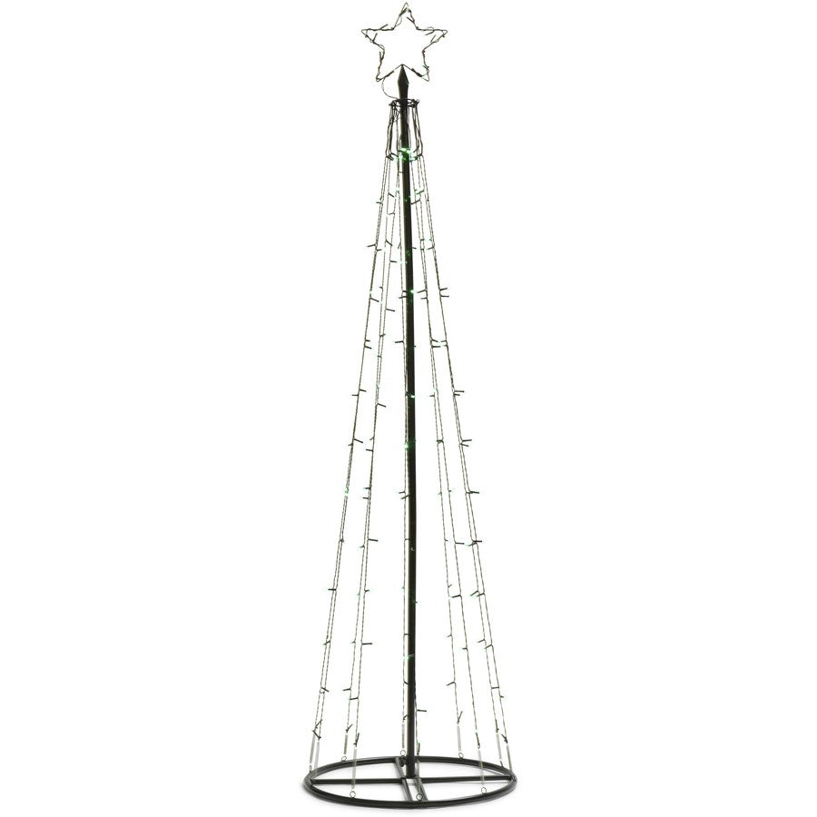 Mirabella Christmas 1.8m 140 LED Genio Colour Wheel Metal Tree Dome