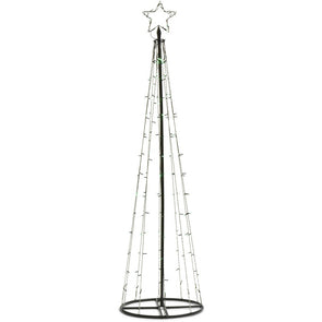 Mirabella Christmas 1.8m 140 LED Genio Colour Wheel Metal Tree Dome
