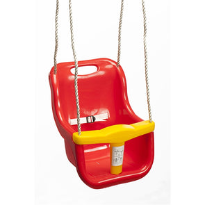 Swing Slide Climb Red / Yellow Plastic Baby Swing Seat