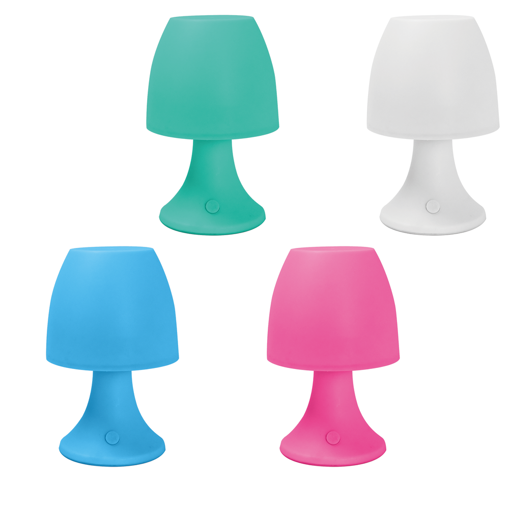 Luce Bella Mushroom LED Night Light in White, Pink, Turquoise or Blue Colours - TheITmart