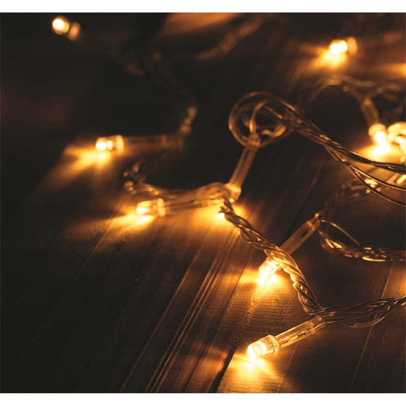 Mirabella 100 LED Warm White Battery Operated Sound Sensitive Fairy Lights - TheITmart