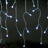 Christmas 400 LED Cool White Solar Icicle Lights /Rechargeable - TheITmart