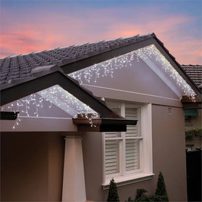 Lytworx 11m 800 LED Connectable Icicle Lights Indoor/Outdoor White