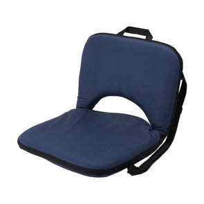 Cushion Recliner - Navy/ Durable Steel Frame/Ideal for Outdoor Activities