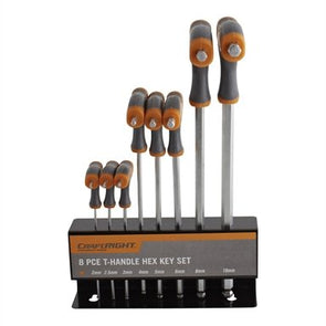 Craftright 8 Piece T-Handle Hex Key Set