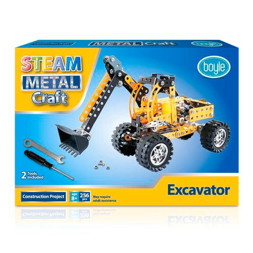Boyle S.T.E.A.M. Excavator Metal Craft Construction Kit / Suitable for Age 8+ Years