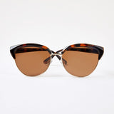 Anko Classic Retro Frame Polarised Sunglasses-Grey Trt & Tort,No Size