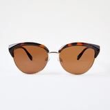 Anko Classic Retro Frame Polarised Sunglasses-Grey Trt & Tort,No Size