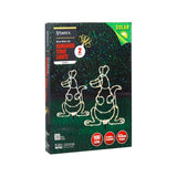 Lytworx 43cm 100 LED Solar Kangaroo Stake Lights - 2 Pack