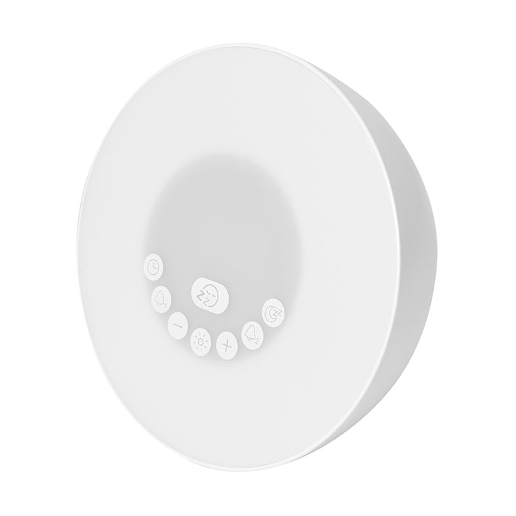 Anko White Clock Radio with White Noise & LED Colour