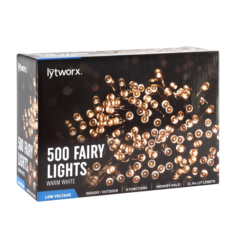 Lytworx 500 Warm White / White LED Party Lights / 8 functions - TheITmart