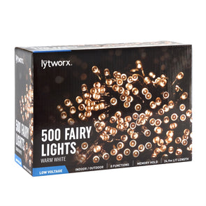 Lytworx 500 Warm White / White LED Party Lights / 8 functions