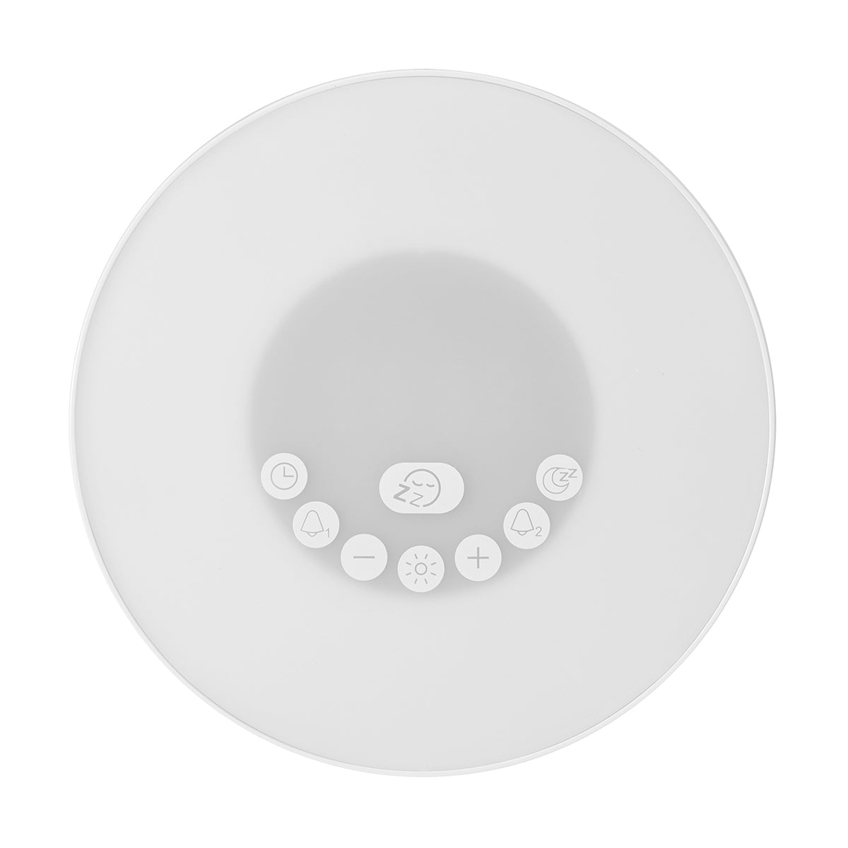 Anko White Clock Radio with White Noise & LED Colour