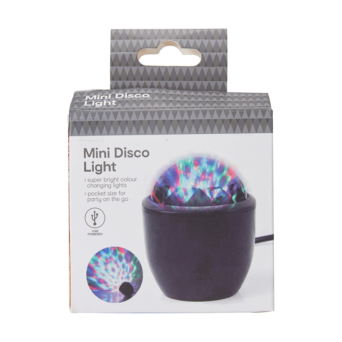 Mini Disco Light USB Powered - Black