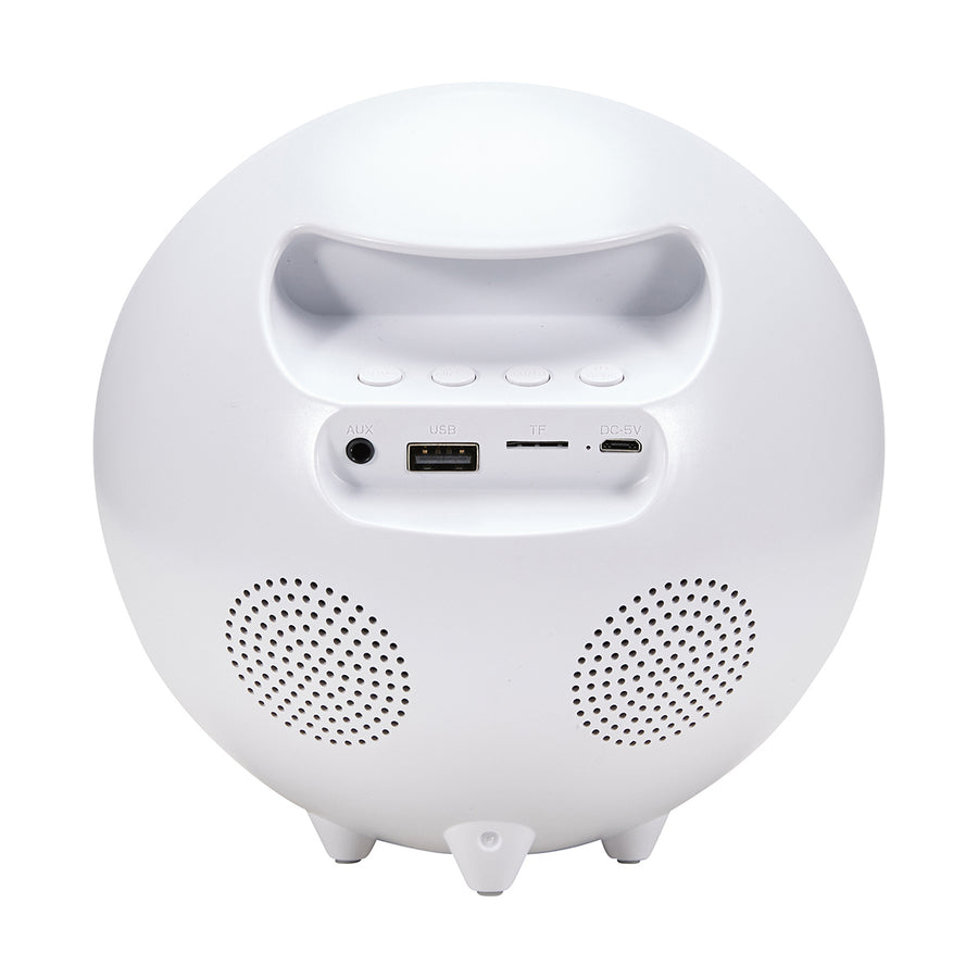 Anko White Clock Radio with White Noise & LED Colour TheITmart
