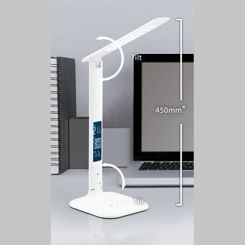 Verve Design White Lennox LED Desk Lamp/Touch control/ Adjustable Colour Temp