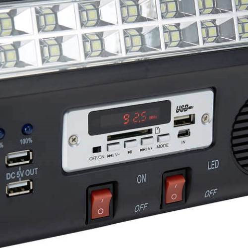 Anko Rechargeable Power Station with Light and Radio