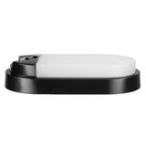 Brilliant Lighting 10W Barnet Slimline Oval Bunker Security Sensor Light / Black
