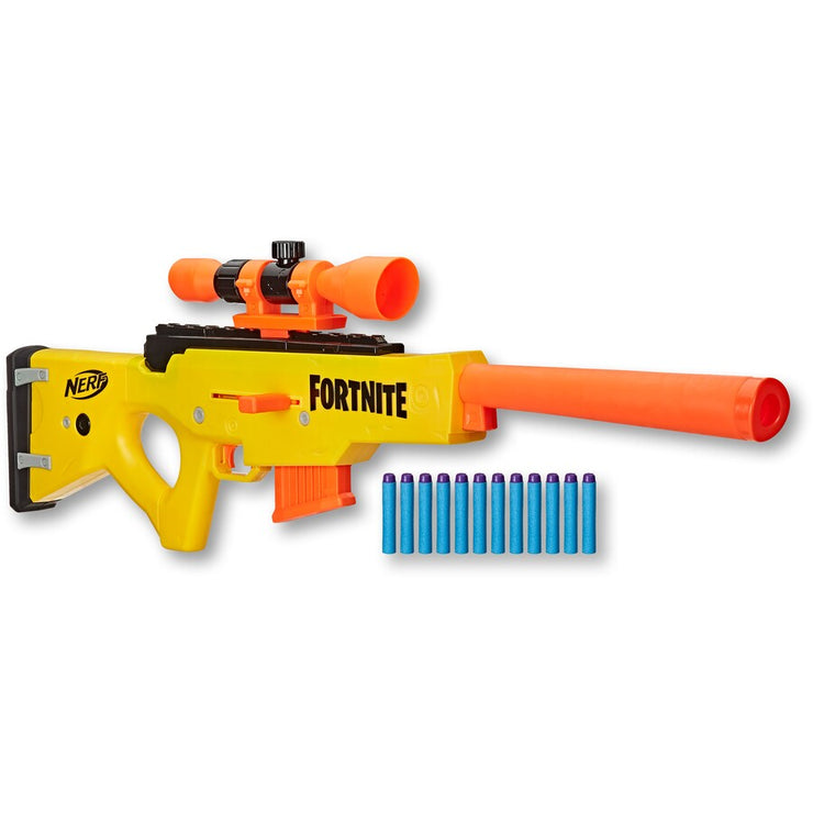 Nerf Fortnite BASR-L Bolt Action Clip Fed Blaster for Age 8+
