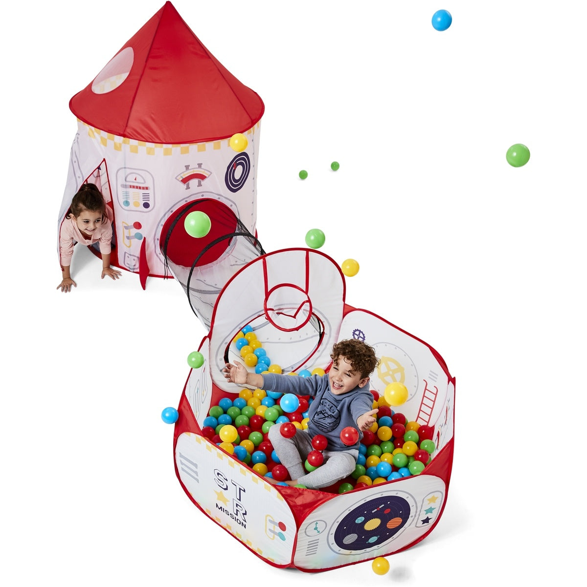 Anko Rocket 3-in-1 Play Tent / Suitable for 3+ Years