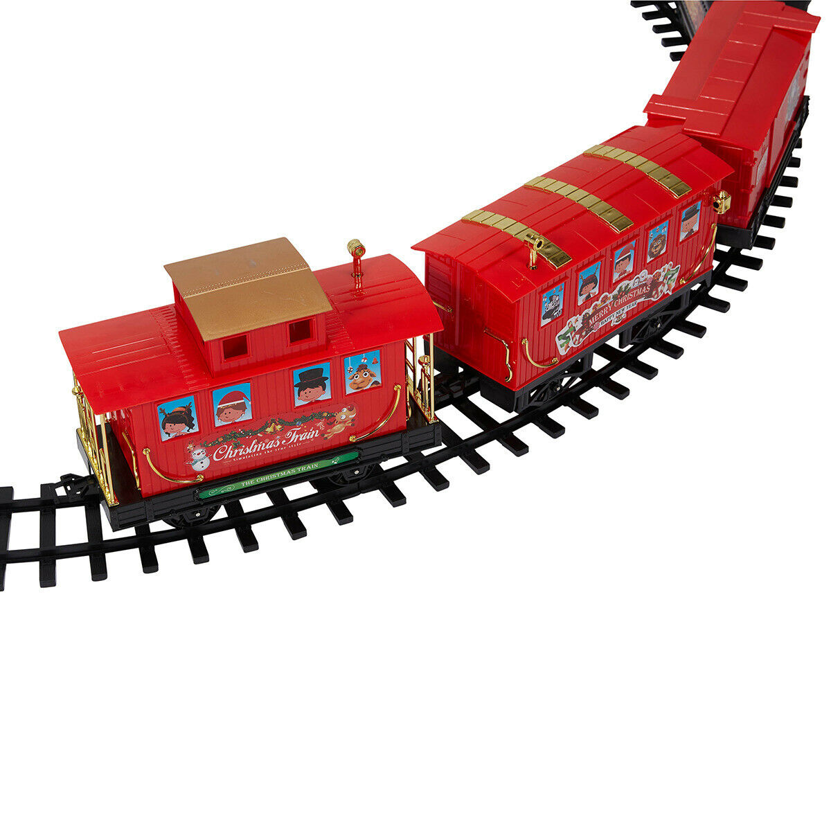 Christmas Train 21 Piece /Battery Operated with  authentic sounds/ Easy Track Assembly - TheITmart