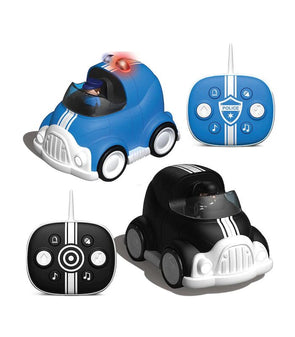 FAO Schwarz - Toy Lights and Sounds RC Police Chase 2 Pack /Suitable for ages: 6+ years