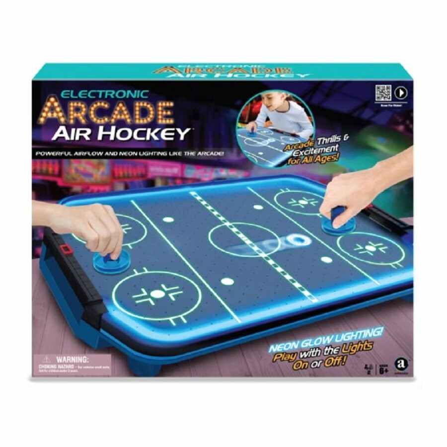 Electronic Arcade Air Hockey Game - NEON Series/Suitable for Ages 6+ Years - TheITmart
