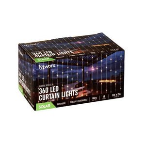 Lytworx 360 Warm White Solar Curtain Lights