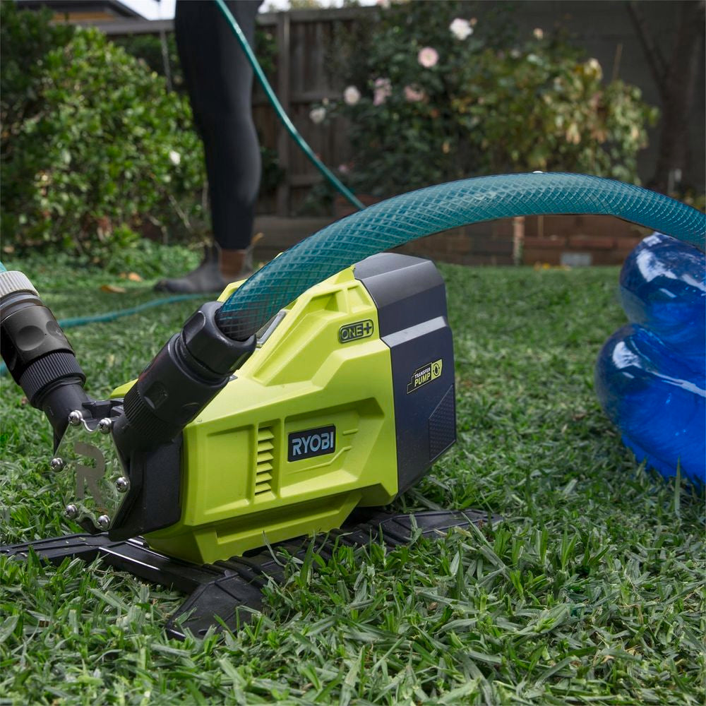 Ryobi One+ 18V Transfer Pump - Skin Only/Ideal to Draining Flooded Spaces