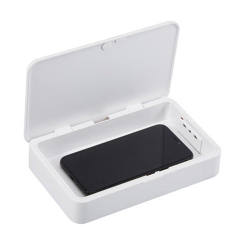 Phone UVC Steriliser with Wireless Charge - White