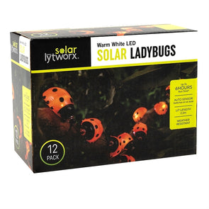 Lytworx Warm White LED Light Solar lady Bugs